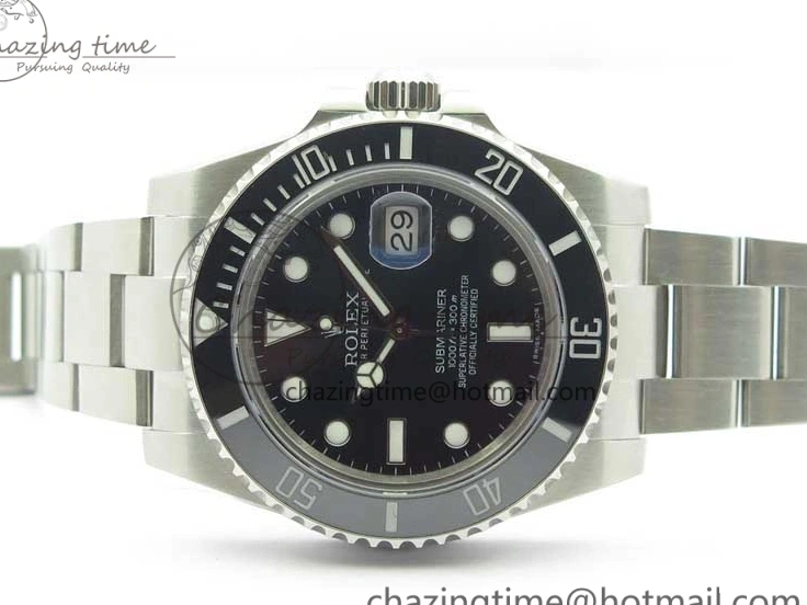 0518 DailyWear Submariner 116610 LN Black Ceramic 316L Bp Maker 1:1 Best Edition Black Dial on SS Bracelet SA3135 V 3019